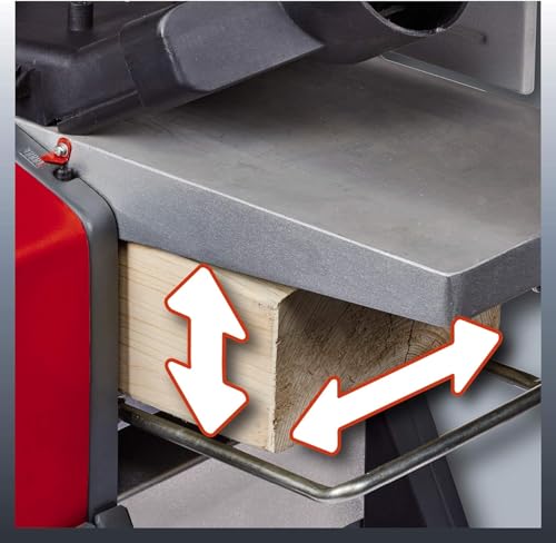 Einhell Stationäre Hobelmaschine TC-SP 204 (1.500 W, 9000 min-1, stabile Konstruktion für Dickenhobeln und Abrichten, ausziehbare Werkstückauflage)