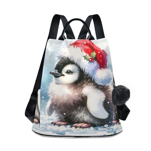 Mochila antirrobo de pingüino para mujer con bolsillos ocultos de seguridad 1