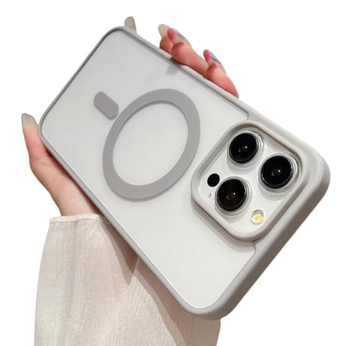 FTTFFLL �X�����t�B�b�g ���C�P�[�X iPhone 16 15 14 Plus 13 12 11 Pro Max�p �g�����X�v�����g�P�[�X �ϏՌ��ی�J�o�[(iPhone 11Pro Max/�O���[)