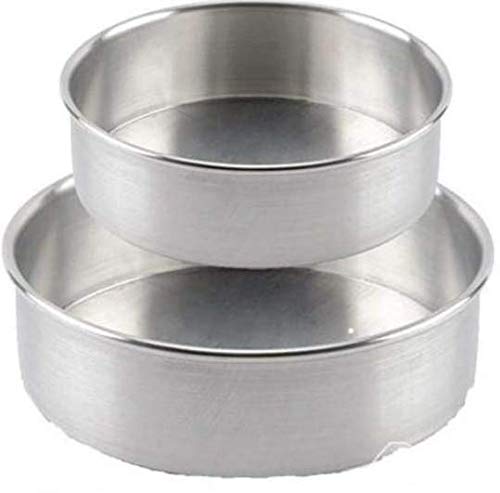 M,A SONS Baking Round Cake Pan Mould Diameter 6 8 inch (Set of 2)