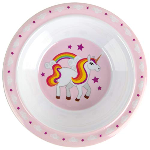 5 Pc Mealtime Baby Feeding Set For Kids And Toddlers - Includes Plate, Bowl, Cup, Fork And Spoon Utensil Flatware - Durable, Dishwasher Safe, Bpa Free - Unicorn #TOP3