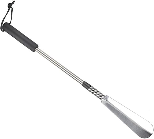 Miniatura 5 de Zapato telescópico 45 × 3 × 3 portátil telescópico extensible zapato cuerno de acero inoxidable plegable mango accesorios de zapatos