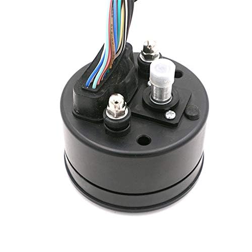 Motorcycle LCD Signal Speedometer Tachometer Odometer Gauge 12000 RPM for Cruiser Racer Old School