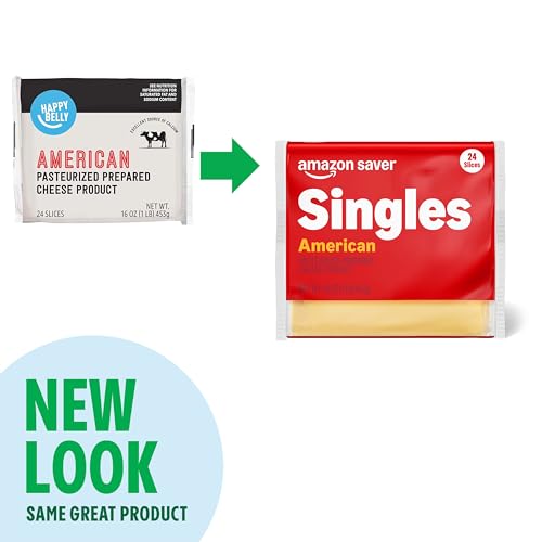 Amazon Saver, American Singles, Pasteurized Prepared Cheese Product, 24 Slices, 16 Oz - Thumbnail 2