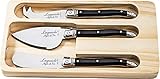 Spülmaschinenfest. Laguiole Style de Vie Käsemesser-Set Premium Line, 3-teilig, Schwarz