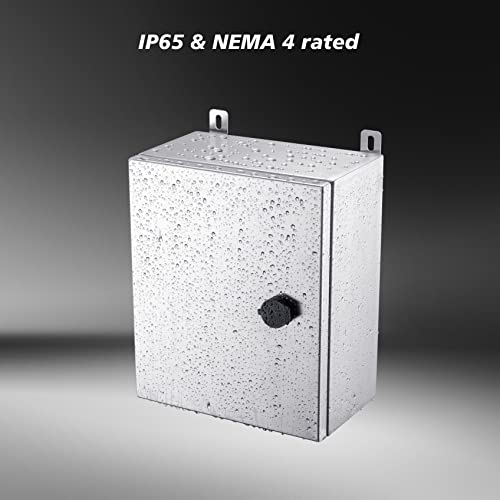 Ordentlich Ip65 Weatherproof Stainless Steel Box Wall-Mounted Electronic Equipment Enclosure Box With Mounting Plate And Wall Bracket (12'' X 10'' X 6'')… #TOP1
