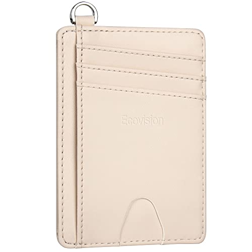 Image of Slim Minimalist Front Pocket Wallet, RFID Blocking Credit Card Holder Wallet with Detachable D-Shackle for Men Women