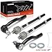 A-Premium Set of 4, Front Inner & Outer Tie Rod End Kit, Compatible with Nissan Titan 2004-2015, Pathfinder Armada 2004, Armada 2005-2019 & Infiniti QX80 2014-2019, QX56 2004-2013