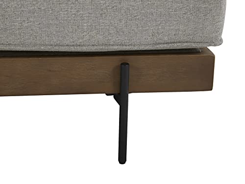 Amazon Brand – Rivet Modern Industrial Metal Leg Sofa Couch, 83.1"W, Light Gray #TOP4
