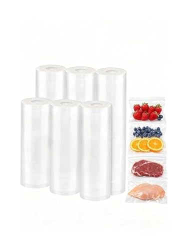 Vacuum Seal roll-up Bags, 150 Count, BPA-Free roll-up Bags, Durable, Tough, Puncture-Resistant, Suitable for All Vacuum Packaging Machines, Suitable for Storage and Sous Vide Cooking