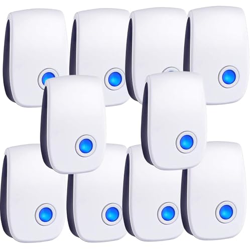 Ultrasonic Pest Control Repeller 10 Packs, Electronic Pest Repellent, Insect ...