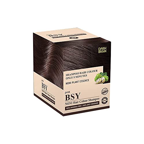 BSY Tinte Shampoo Color Marrón Oscuro Noni 20x20 ml miniatura 5