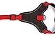 Karlie Art Sportiv Premium Y-Geschirr, Hundegeschirre, Nylon, Rot, 60-76x2,5 cm