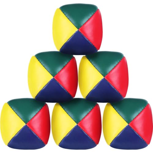 BUKLUKE 6 Balle de Jonglage Jeux de Balle Doux Mini Jonglerie pour Débutant