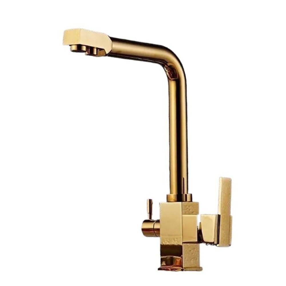 Blyqxs One Color Kitchen Faucets Deck Mount Mixer Tap 360 Degree Rotation With Water Purification Features Single Hole Crane For Kitchen Xt-76