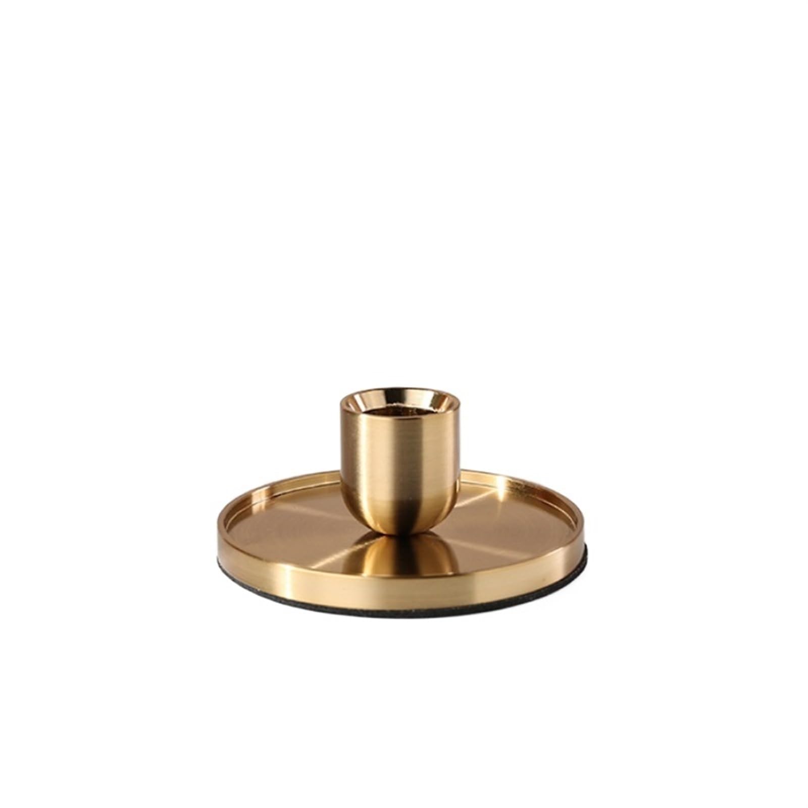 Candle Holders Modern Metal Candle Holder Golden/Black Candlestick for Wedding Party Festival Candelabra Home Decor(Golden L)