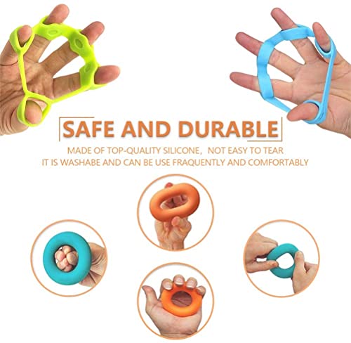 KARLOR Stress Relief Balls Hand Exercise Grips Strengthener Set, Finger Exerciser Kit - Image 4