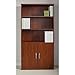 Bush Business Furniture Series C Elite 36W 5 Shelf Bookcase with Doors in Hansen Cherry