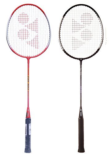 Buy Yonex Gr 303 Combo Badminton Racquet Set Of 2 Black Red Online At Low Prices In India Amazon In