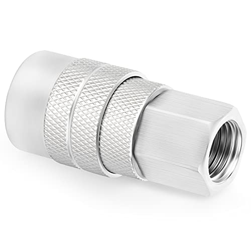 GASHER 12PCS 1/4-Inch Female Industrial Coupler,1/4 Basic Flow Quick Connect Air Coupler by GASHER - Used condition - Image 7