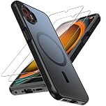 Natbok Magnetic for Samsung Galaxy XCover7 Pro Case with 2 Pack Tempered Glass Screen Protector,[Compatible for MagSafe]Shockproof Drop Thin Protective Phone Case Cover for Samsung XCover 7 Pro,Black