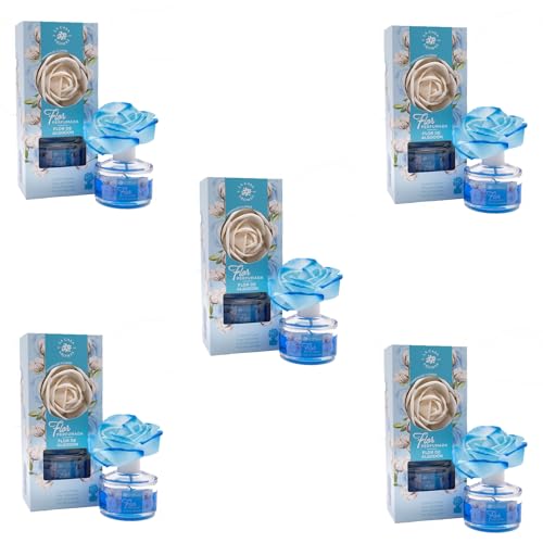 BricoLoco.com Mikado Decorativo Flor 65ml Aroma Flor algodón. Más cómodo y Seguro Que Velas. Ambientador hogar, casa, habitación. Aroma Fresco. Decoración. Aromaterapia. (5)