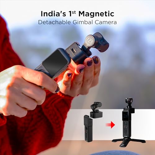 IZI IRIS Pocket 4K Vlogging Camera - with Dual AMOLED Display 1/1.3" CMOS Sensor, 3-Axis Gimbal Stabilizer, AI Tracking, 512GB Support, 160-Min Battery, Best Video Camera for Youtubers & Instagram - Image 4