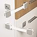4PCS Baby Safety Cabinet Locks, Child Proof Lock for Drawers, Cabinets, Ovens, Refrigerators, Toilets, Doors and Appliance - Use Safety Lock Adhesive with Adjustable Strap and Latch System