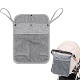 DOKRIN Borsa contenitore per manubrio per passeggino Borsa per passeggino 1 pezzo, borsa portaoggetti universale per passeggino, borsa per passeggino, borsa portaoggetti in rete appesa