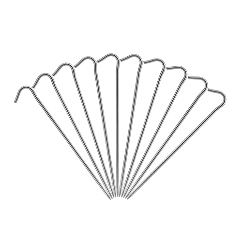 Piquets pour rideaux de tente de camping légers et clous pour rideaux en titane extérieurs