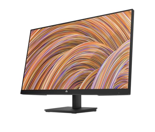 HP 27 Inch FHD Monitor | Full HD IPS LCD | 75hz Refresh Rate | 250 Nits Brightness | 1000:1 Contrast Ratio | AMD FreeSync | Adjustable Tilt | 1 HDMI 1.4, 1 DisplayPort 1.2, 1 VGA | Black | V27i G5 - 11