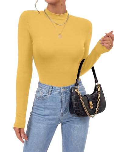 Image of OPOIPIN Women's Long Sleeve Basic Bodysuit
