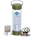GOSOIT Hydrogen Alkaline Water Bottle with Tea Tumbler Infuser Double Wall Tea Bottle Glass Hydrogen Alkaline Water Maker Machine Make Hydrogen Content Up to 800-1200 PPB and PH of 7.5-9.0