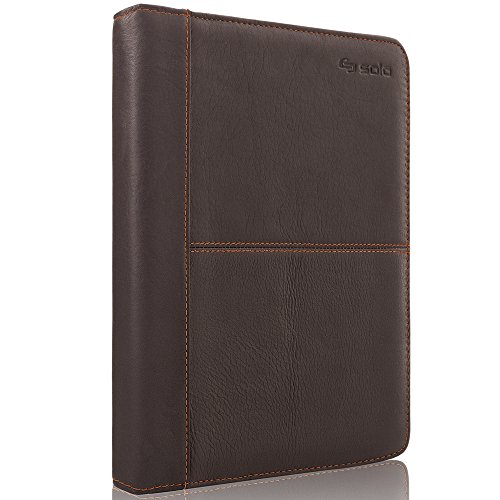 Solo New York Madison Leather Padfolio for iPad Generations 1, 2, 3 and 4, Brown