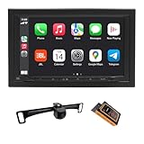 JBL Legend 700 AV Receiver - 7' Touchscreen, Wireless Apple CarPlay & Android Auto, Includes Gravity VGC820PL Backup Camera - Premium Audio & Safety Bundle