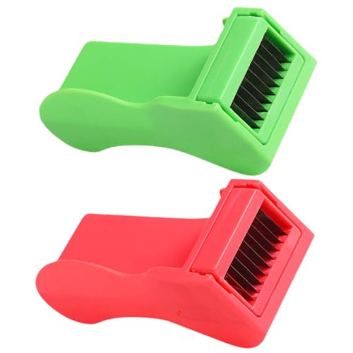 Healifty Râpe Cuisine Multifonction pour Haricots Verts 2 Pièces en Matériau Sûr, Outil Léger pour Râper Et Couper Légumes, Protection des Doigts, Usage Domestique