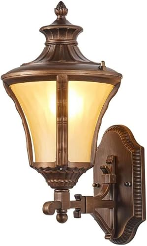 Apliques de Pared, lámpara de Pared de jardín, lámpara de Pared Retro Europea, lámpara de Pared Industrial para Exteriores, Impermeable, lámpara de Porche, Soporte de Metal Externo, lámparas de araña