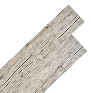 vidaXL Vloerplanken Niet-Zelfklevend Laminaat Vloerplank Vloer Plank Vloerbedekking Vloerdecoratie Planken 4,46 m² 3 mm PVC Lichtgrijs