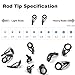 Aventik Fishing Rod Tip Repair Kit Complete Supplies with Quick-Drying Two-Part Epoxy Resin, 500D Wrapping Thread, Brushes,Cups, and Masking Tape Fishing Pole Repair Kit
