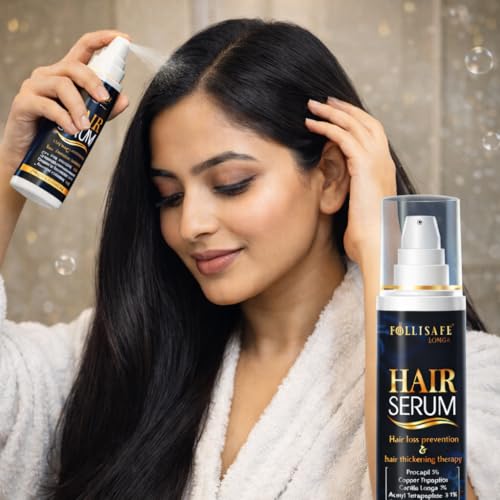 Image of Longa Hair Serum with Procapil 3% & Capilia Longa 2%, Professional Scalp Care for Hair Fall Control & Thicker Look, 60ml