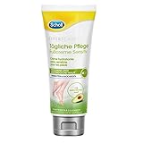 Scholl Tägliche Pflege Fußcreme Sensitiv – Unparfümierte, intensiv pflegende Fußcreme für empfindliche & trockene Haut – 1 x 75ml