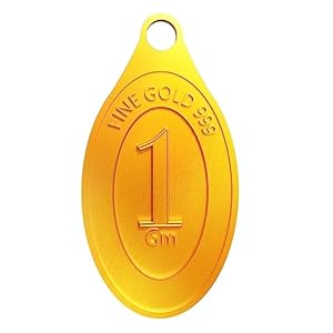 Euphoria Jewellery 1gm by A Himanshu pure 24KT gold coin pendant in 999 finese
