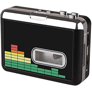 USB-cassettespelertape naar MP3-converter, draagbare Walkman audio-muziekspeler cassette-naar-MP3-converter met oortelefoon, geen pc vereist
