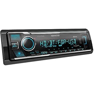Kenwood KMM-X705 Excelon Digital Multimedia Car Stereo - Single DIN with Bluetooth, AM/FM HD Radio, Alexa Built in, Variable Color, SiriusXM