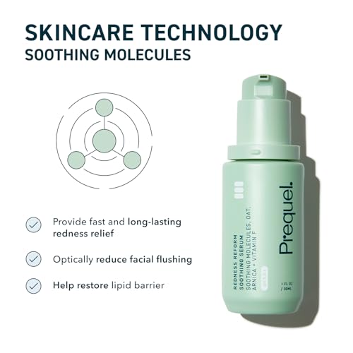 Prequel Skin Redness Reform, Calming Serum for Face. Advanced Clinical Optical Corrector for Redness and Discomfort. Soothing Face Serum with Oat Extract for Sensitive Skin. 1oz Pump - Thumbnail 4