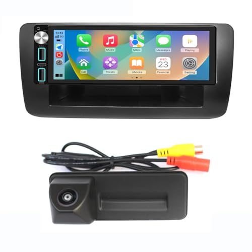 6.86'' AHD Multimedia GPS Sat Nav Navigation Navigator Canbus Autoradio Car Radio Player CarPlay Android Rear View Backup Camera Parking System Compatible with Audi Q3 A1 8X 8U/ 8U1035670D 8XA035193A