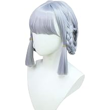 Game Genshin Impact Cosplay Wigs Kamisato Ayaka Cosplay Springbloom Missive Synthetic Hair Halloween Party