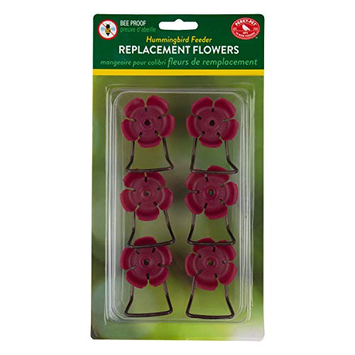 Perky-Pet 91CF Replacement Pink Hollyhock Flower Ports & Perches-6 Pk - Image 3