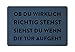 Produktbild Interluxe Bedruckte Fußmatte 40x60 cm - Ob du wirklich richtig stehst - rutschfeste Fussmatte aus Filz als Einzugsgeschenk, Türmatte, Geschenkidee, witziger Spruch Blau
