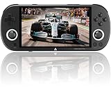 TRIMUI Smart Pro Handheld-Spielkonsole, 5000 mAh Akku, 128 GB interner Speicher mit 15.000 Spielen, Linux-System, 5-Zoll-IPS-HD-Bildschirm, RGB-Dual-Joystick-Design (Schwarz,128g)